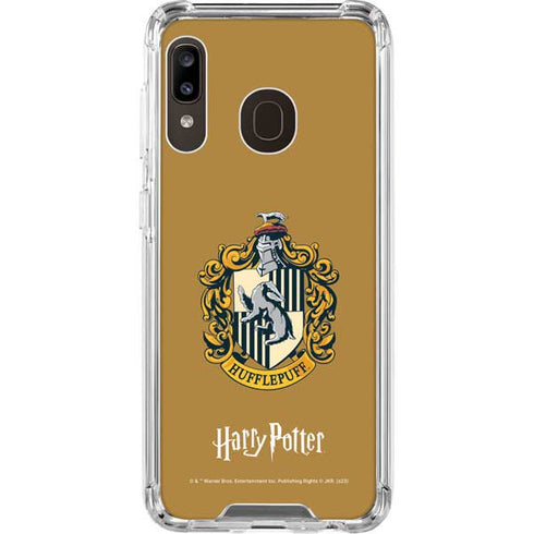 Wizarding World Harry Potter Hufflepuff House Crest Galaxy A30 Clear Case