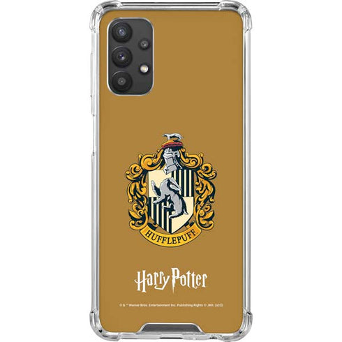Wizarding World Harry Potter Hufflepuff House Crest Galaxy A32 5G Clear Case