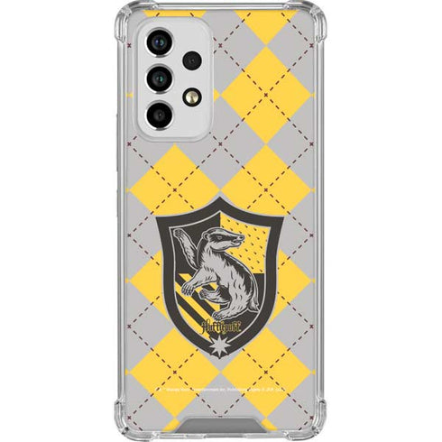 Wizarding World Harry Potter Hufflepuff Crest Galaxy A33 5G Clear Case