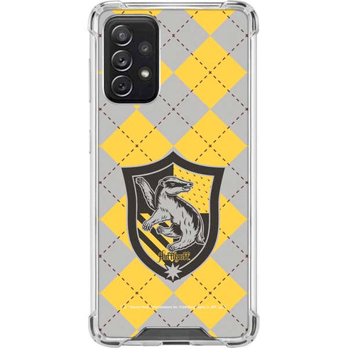 Wizarding World Harry Potter Hufflepuff Crest Galaxy A72 5G Clear Case