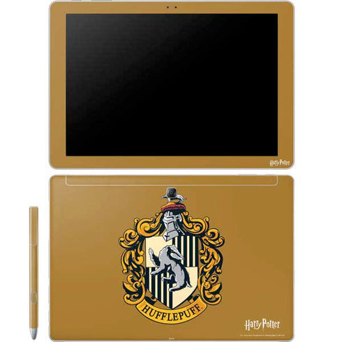 Wizarding World Harry Potter Hufflepuff House Crest Galaxy Book 12in Skin