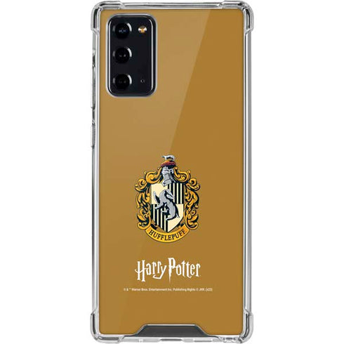 Wizarding World Harry Potter Hufflepuff House Crest Galaxy Note20 5G Clear Case
