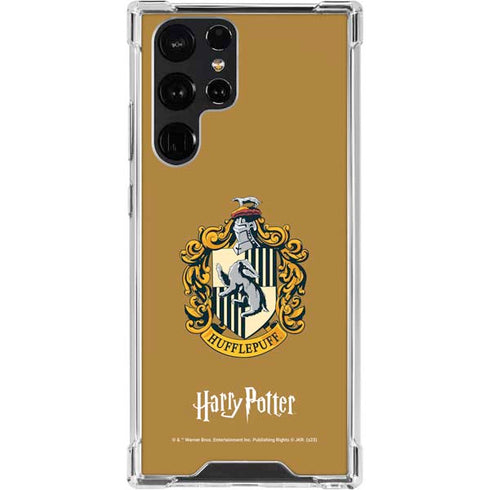 Wizarding World Harry Potter Hufflepuff House Crest Galaxy S22 Ultra Clear Case