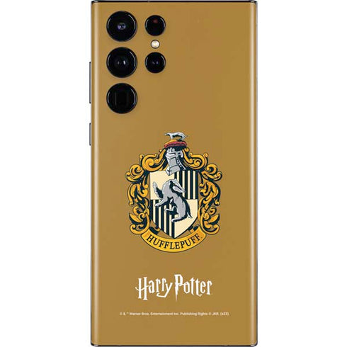 Wizarding World Harry Potter Hufflepuff House Crest Galaxy S22 Ultra Skin