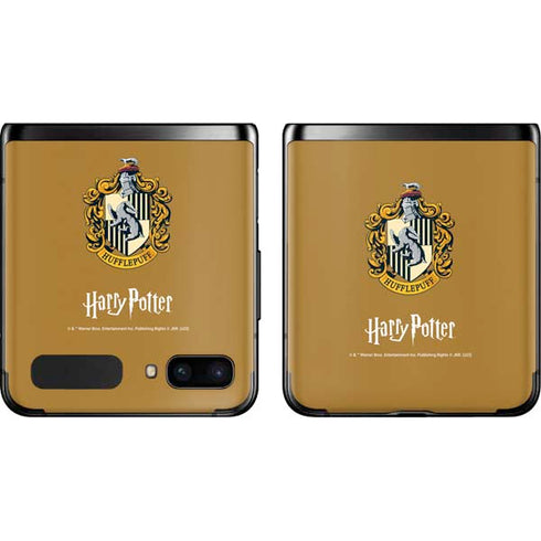 Wizarding World Harry Potter Hufflepuff House Crest Galaxy Z Flip Skin