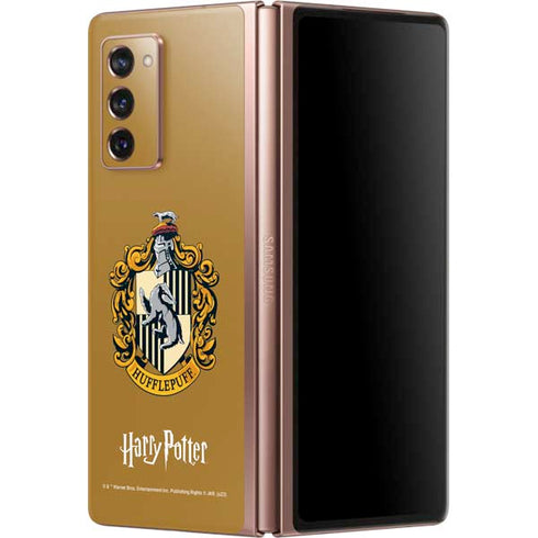 Wizarding World Harry Potter Hufflepuff House Crest Galaxy Z Fold2 5G Skin