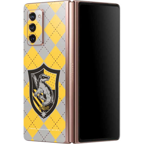 Wizarding World Harry Potter Hufflepuff Crest Galaxy Z Fold2 5G Skin
