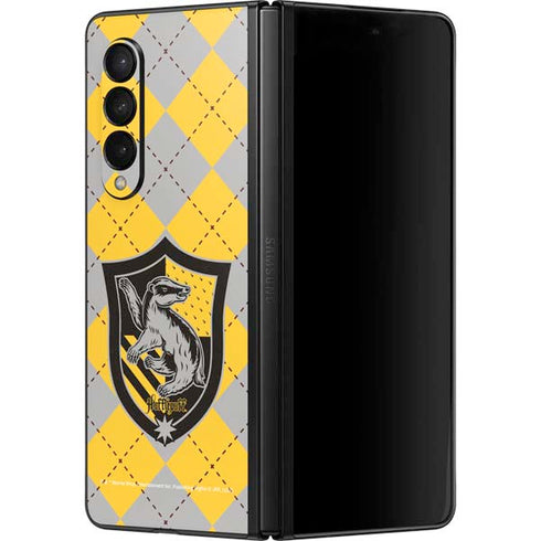Wizarding World Harry Potter Hufflepuff Crest Galaxy Z Fold3 5G Skin