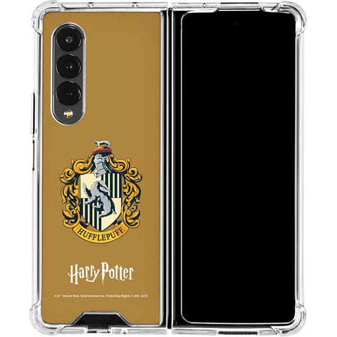Wizarding World Harry Potter Hufflepuff House Crest Galaxy Z Fold4 5G Clear Case