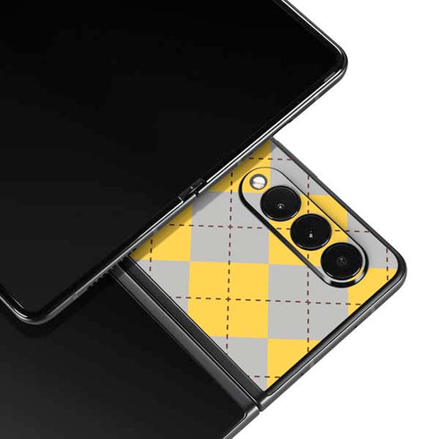 Wizarding World Harry Potter Hufflepuff Crest Galaxy Z Fold4 5G Skin