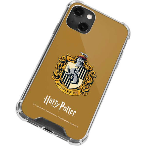 Wizarding World Harry Potter Hufflepuff House Crest iPhone 14 Plus Clear Case