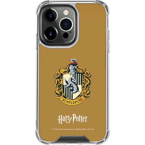 Wizarding World Harry Potter Hufflepuff House Crest iPhone 14 Pro Clear Case