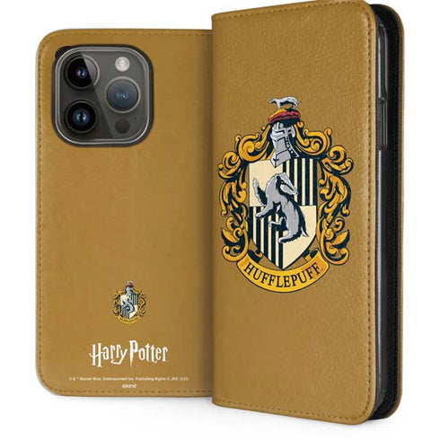 Wizarding World Harry Potter Hufflepuff House Crest iPhone 15 Pro Folio Case