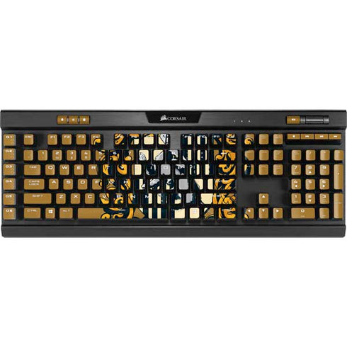 Wizarding World Harry Potter Hufflepuff House Crest K95 RGB PLATINUM Mechanical Gaming Keyboard Skin