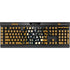 Wizarding World Harry Potter Hufflepuff House Crest K95 RGB PLATINUM Mechanical Gaming Keyboard Skin