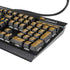 Wizarding World Harry Potter Hufflepuff House Crest K95 RGB PLATINUM Mechanical Gaming Keyboard Skin