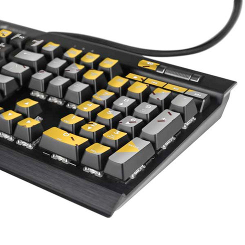 Wizarding World Harry Potter Hufflepuff Crest K95 RGB PLATINUM Mechanical Gaming Keyboard Skin