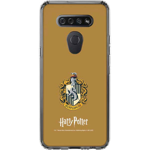 Wizarding World Harry Potter Hufflepuff House Crest LG K51/Q51 Clear Case