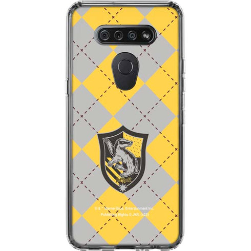 Wizarding World Harry Potter Hufflepuff Crest LG K51/Q51 Clear Case