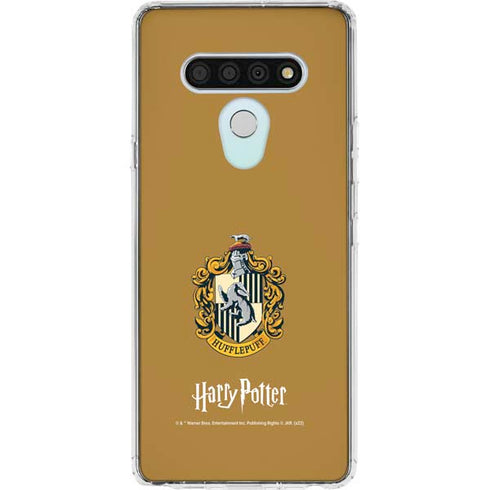 Wizarding World Harry Potter Hufflepuff House Crest LG Stylo 6 Clear Case