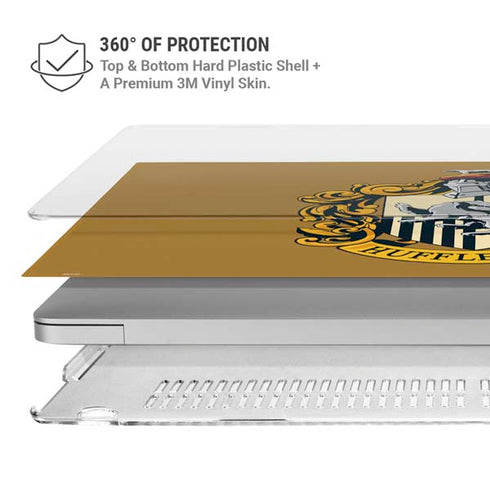 Wizarding World Harry Potter Hufflepuff House Crest MacBook Air 15in (2023-2025) Case plus Skin