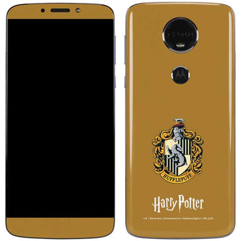 Wizarding World Harry Potter Hufflepuff House Crest Moto E5 Plus Skin