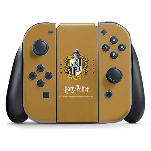 Wizarding World Harry Potter Hufflepuff House Crest Nintendo Switch (2017-2021) Joy-Con Controller Skin