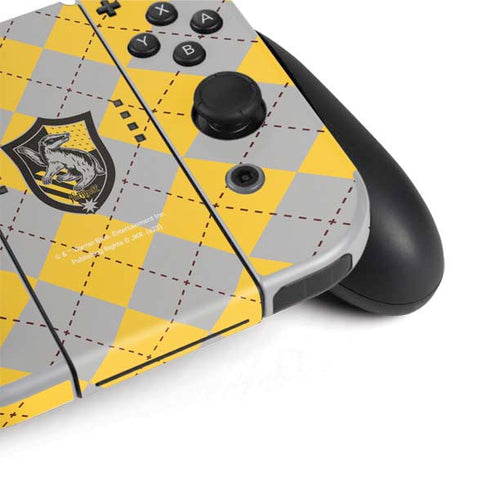Wizarding World Harry Potter Hufflepuff Crest Nintendo Switch OLED (2021) Skin