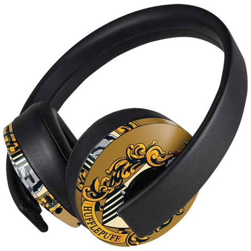 Wizarding World Harry Potter Hufflepuff House Crest PlayStation 4 Gold Wireless Headset Skin