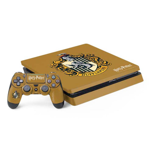 Wizarding World Harry Potter Hufflepuff House Crest PS4 Slim Bundle Skin