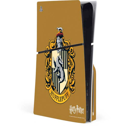 Wizarding World Harry Potter Hufflepuff House Crest PS5 Slim Disk Console Skin