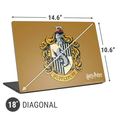 Wizarding World Harry Potter Hufflepuff House Crest Universal Laptop 18in (14.6 x 10.6in) Skin
