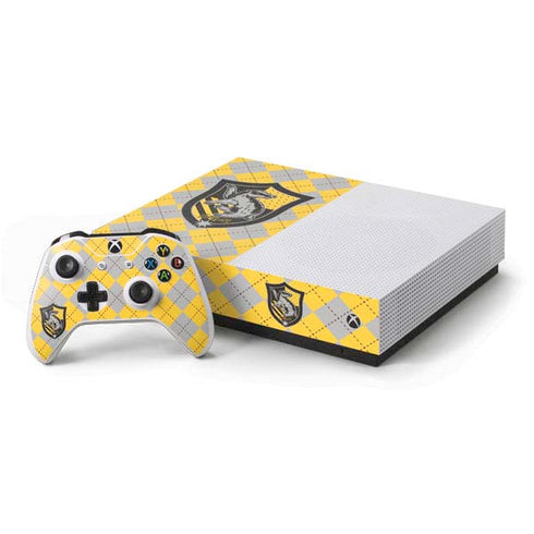 Wizarding World Harry Potter Hufflepuff Crest Xbox One S All-Digital Edition Bundle Skin