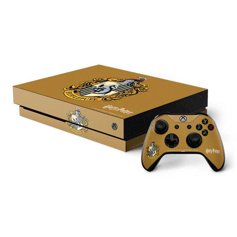 Wizarding World Harry Potter Hufflepuff House Crest Xbox One X Bundle Skin