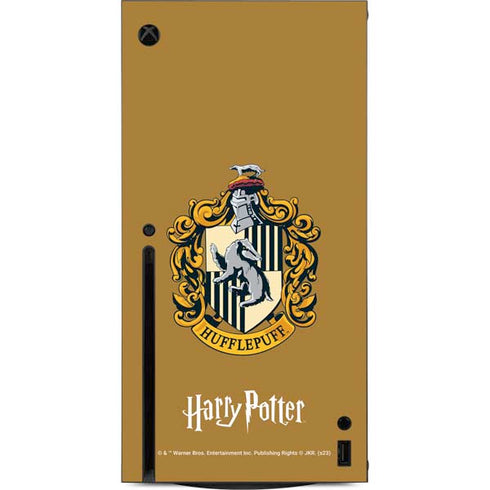 Wizarding World Harry Potter Hufflepuff House Crest Xbox Series X Console Skin