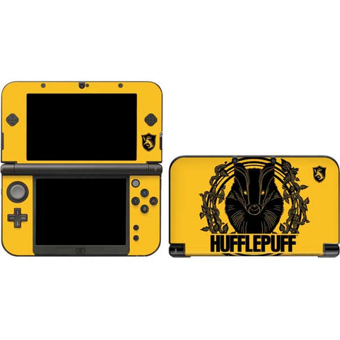 Wizarding Worlds Harry Potter Hufflepuff Illustration 3DS XL 2015 Skin