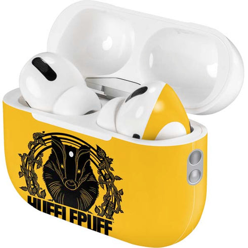 Wizarding Worlds Harry Potter Hufflepuff Illustration AirPods Pro 2nd Gen Skin