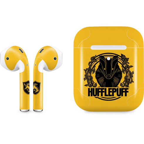 Wizarding Worlds Harry Potter Hufflepuff Illustration Apple AirPods 2 Skin