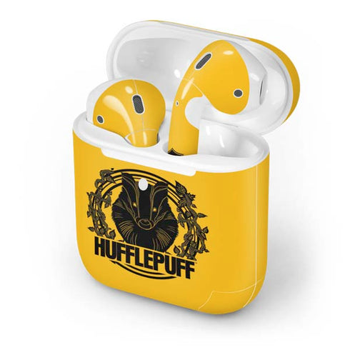 Wizarding Worlds Harry Potter Hufflepuff Illustration Apple AirPods 2 Skin