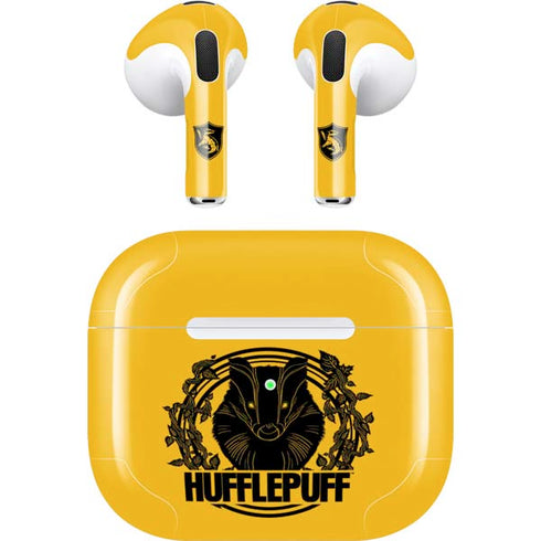 Wizarding Worlds Harry Potter Hufflepuff Illustration Apple AirPods (3rd Gen 2021) Skin