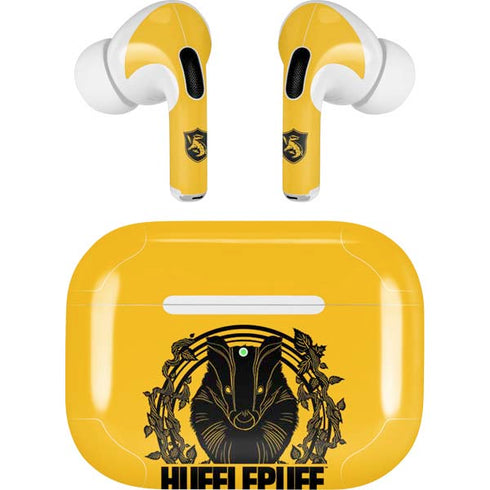 Wizarding Worlds Harry Potter Hufflepuff Illustration Apple AirPods Pro Skin