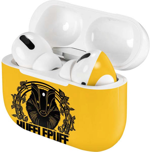 Wizarding Worlds Harry Potter Hufflepuff Illustration Apple AirPods Pro Skin