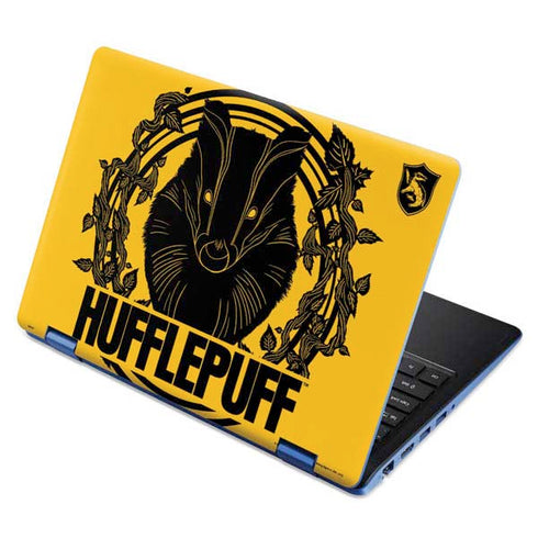 Wizarding Worlds Harry Potter Hufflepuff Illustration Aspire R11 11.6in Skin