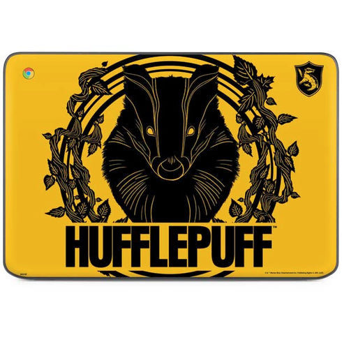 Wizarding Worlds Harry Potter Hufflepuff Illustration HP Chromebook Skin