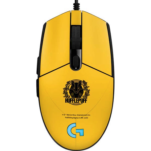 Wizarding Worlds Harry Potter Hufflepuff Illustration G203 Prodigy RGB Wired Gaming Mouse Skin