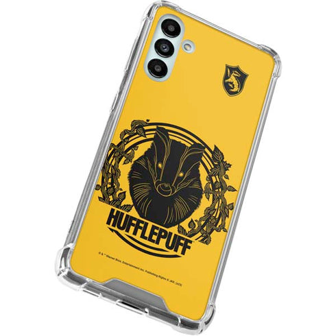 Wizarding Worlds Harry Potter Hufflepuff Illustration Galaxy A13 5G Clear Case