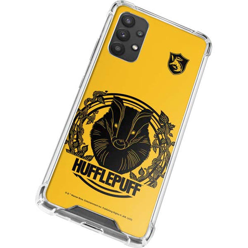 Wizarding Worlds Harry Potter Hufflepuff Illustration Galaxy A32 5G Clear Case
