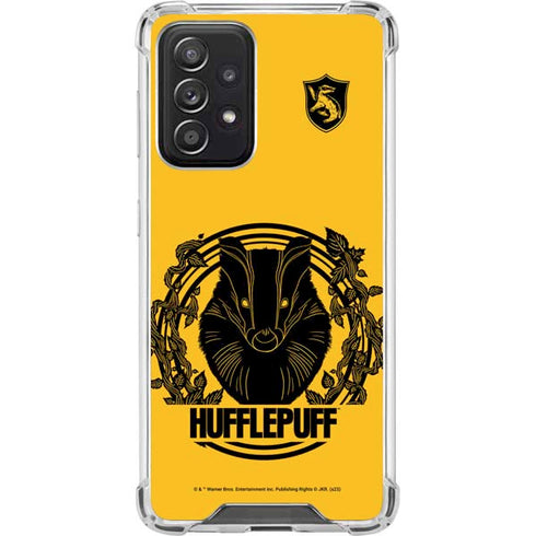 Wizarding Worlds Harry Potter Hufflepuff Illustration Galaxy A52 5G Clear Case