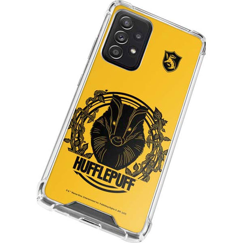 Wizarding Worlds Harry Potter Hufflepuff Illustration Galaxy A52 5G Clear Case