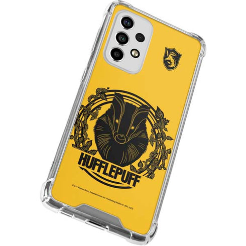 Wizarding Worlds Harry Potter Hufflepuff Illustration Galaxy A53 5G Clear Case